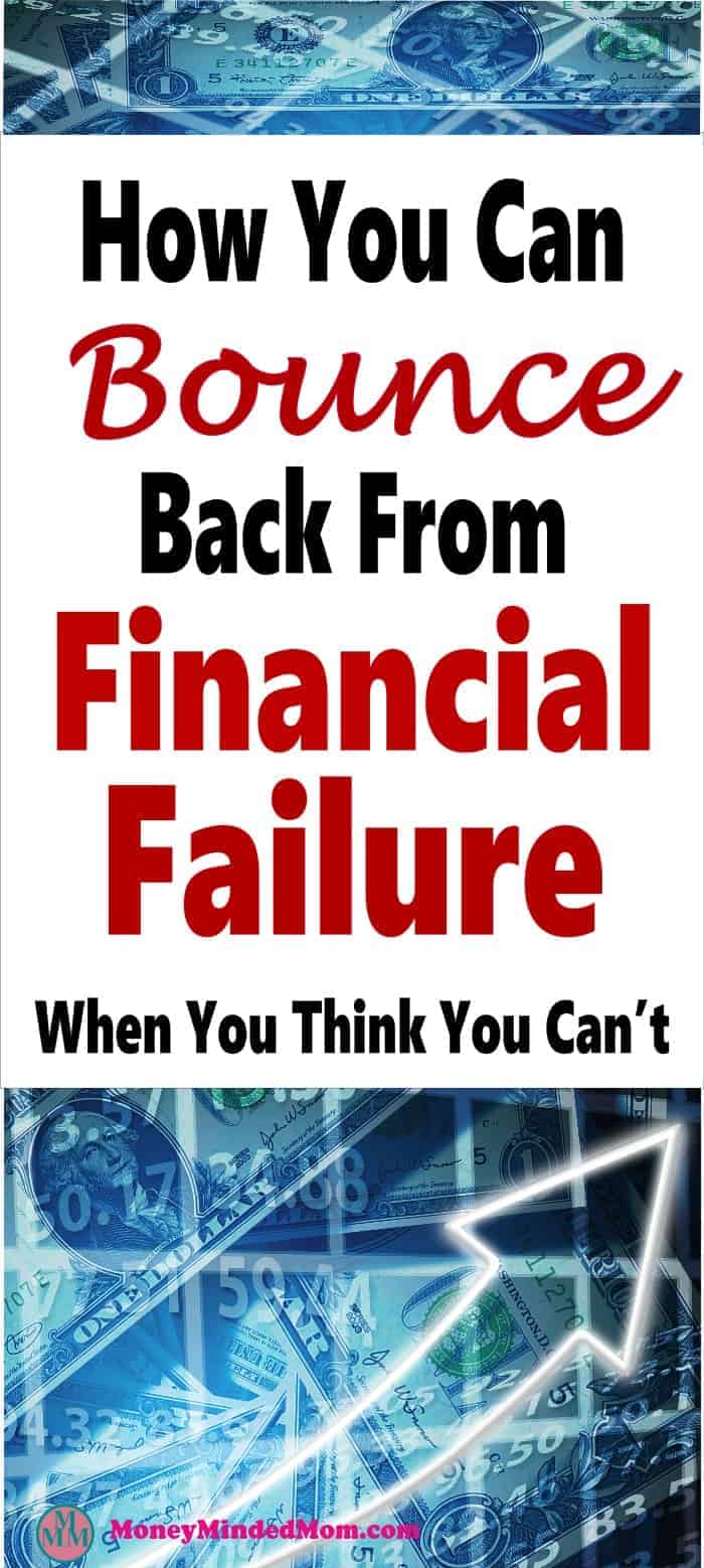 How to Bounce Back From Financial Failure ~ Financial failure happens to us all. The key to overcoming financial failure is to learn from our mistakes and keep moving forward because you can overcome this. Here's how. finance | financial failure | money | financial disaster #money #finance #finacialdisaster