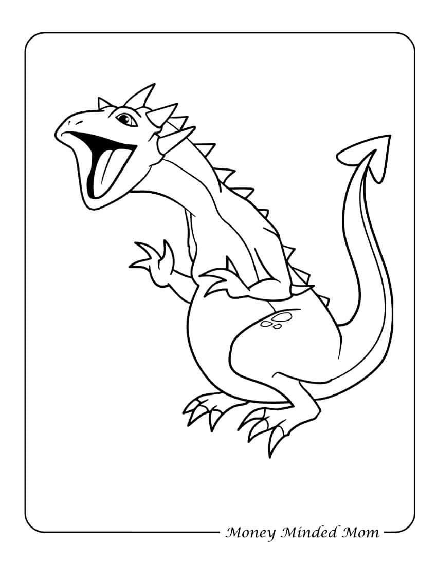 Dragon Free Printable Coloring Page