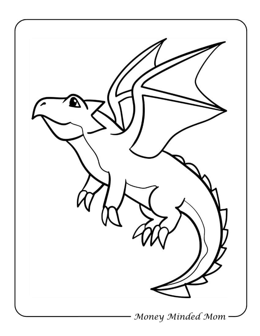 Free Dragon Coloring Page