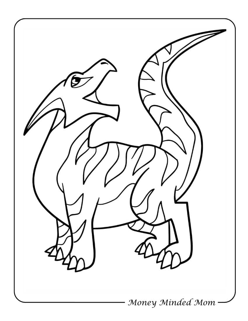 Roaring Dragon Coloring Page