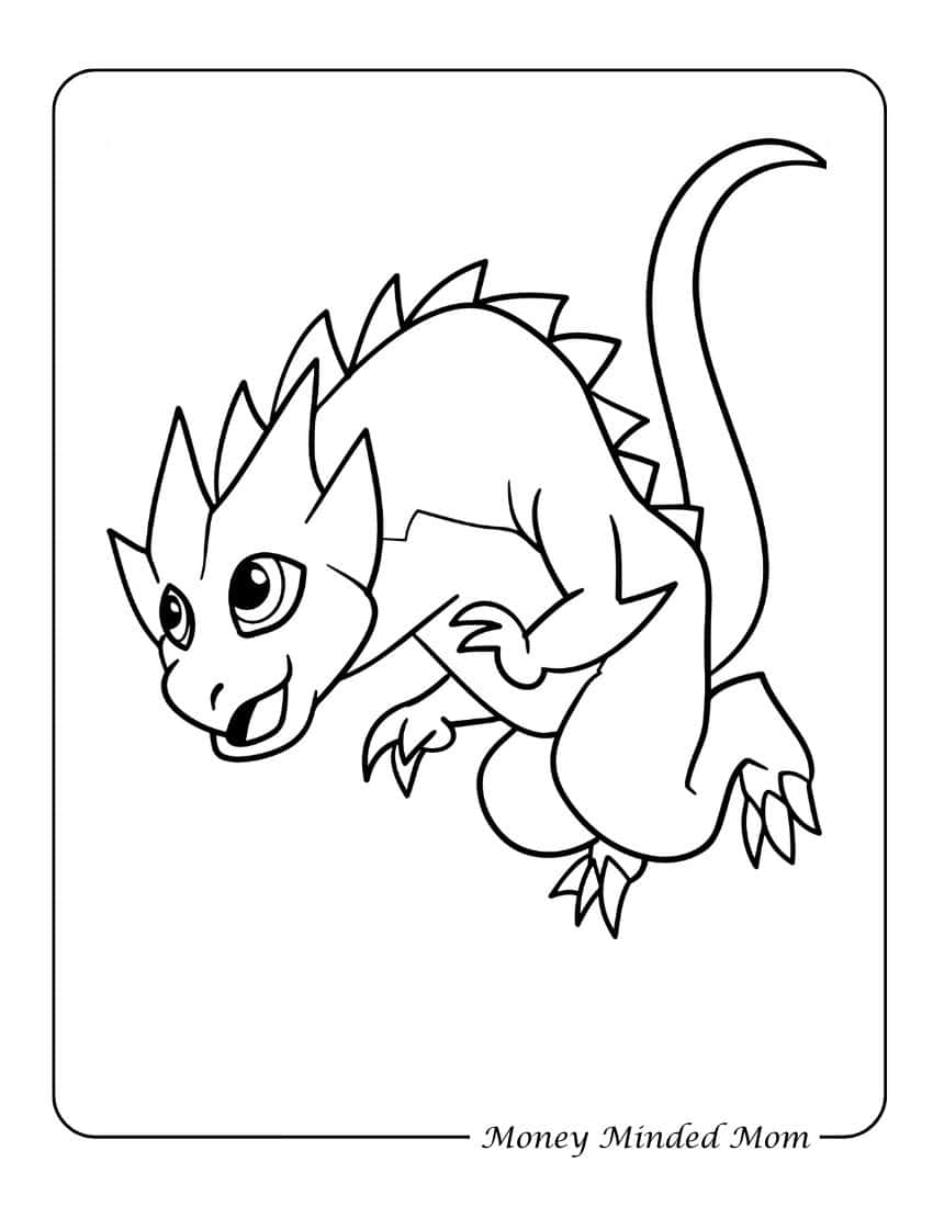 Free Dragon Coloring Page