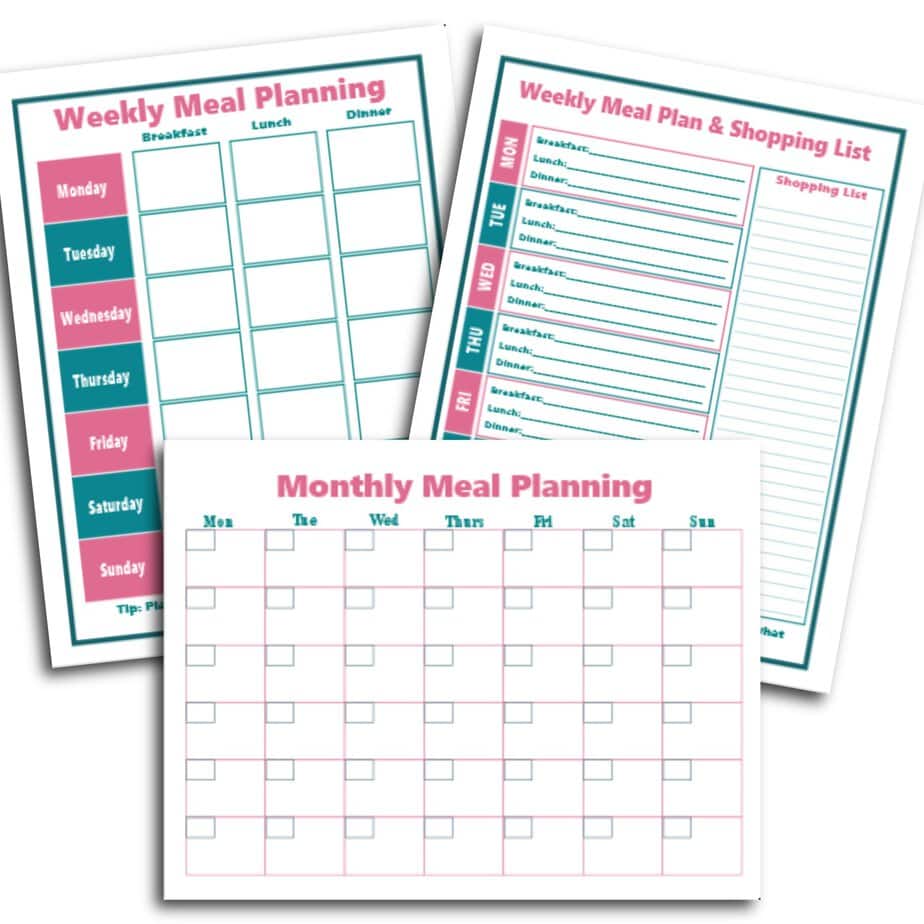 Meal Planning Printables SP 1